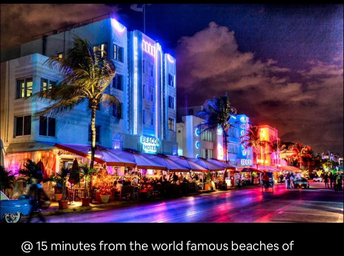 Beautiful House 7 Min From Miami Airport W Free Parking Apartment Bagian luar foto